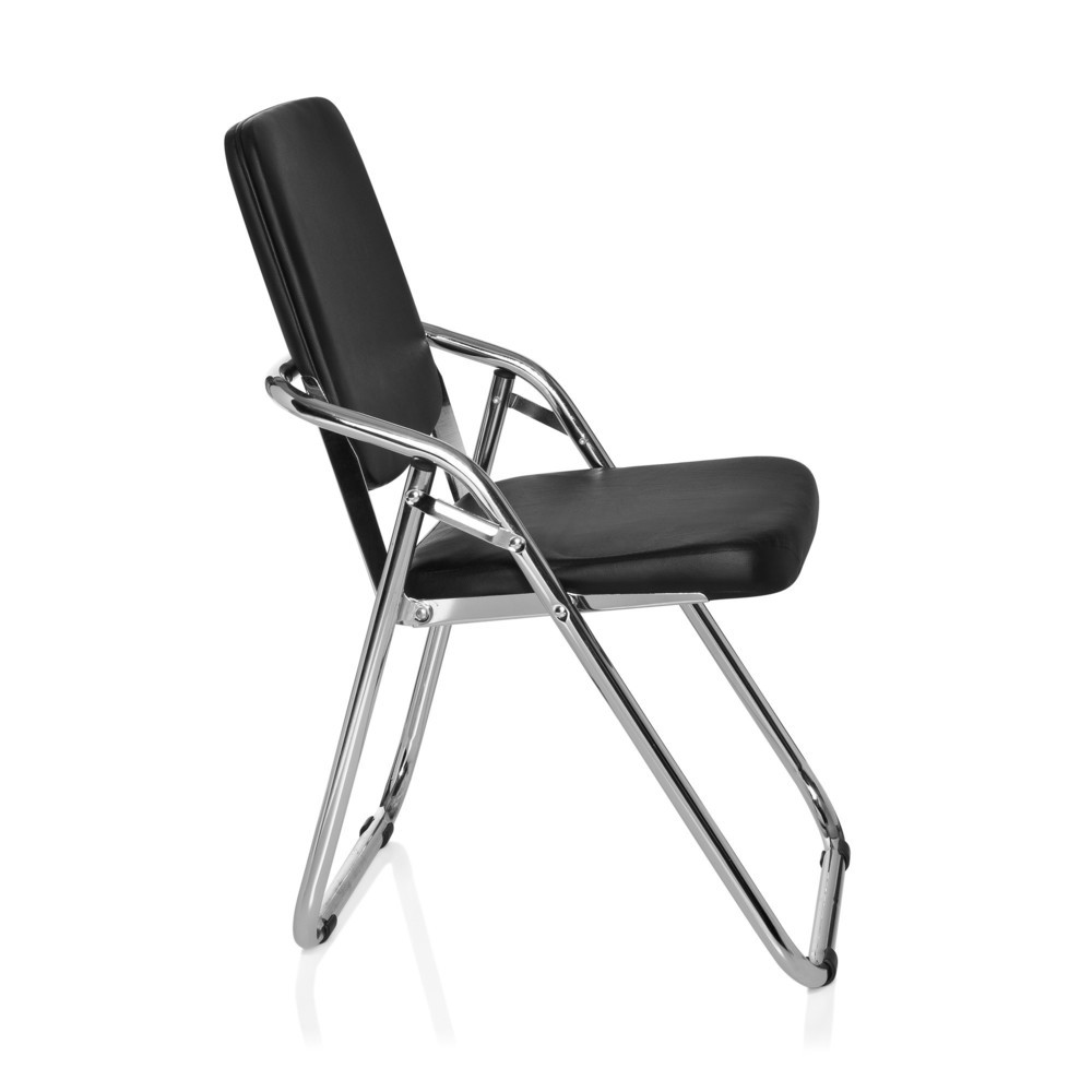 N° de l'image du produit 6 : Chaise de conférence / chaise-visiteur hjh OFFICE / ESTO PU, noir
