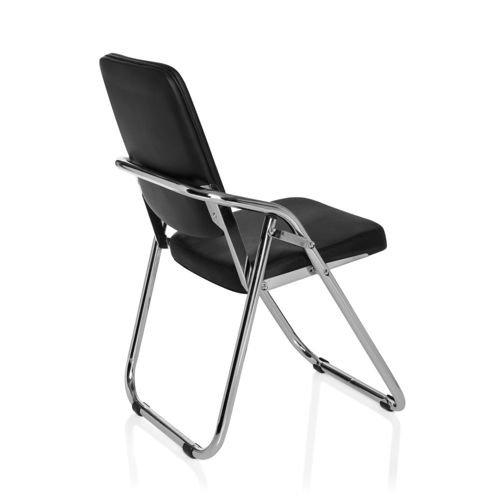 N° de l'image du produit 7 : Chaise de conférence / chaise-visiteur hjh OFFICE / ESTO PU, noir
