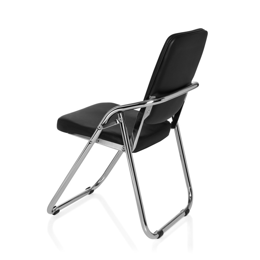 N° de l'image du produit 10 : Chaise de conférence / chaise-visiteur hjh OFFICE / ESTO PU, noir