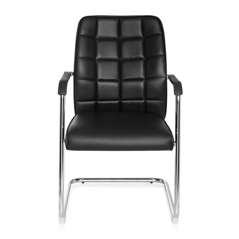 Illustration du produit: Chaise de conférence / fauteuil suspendu hjh OFFICE FLEXO V PU, noir