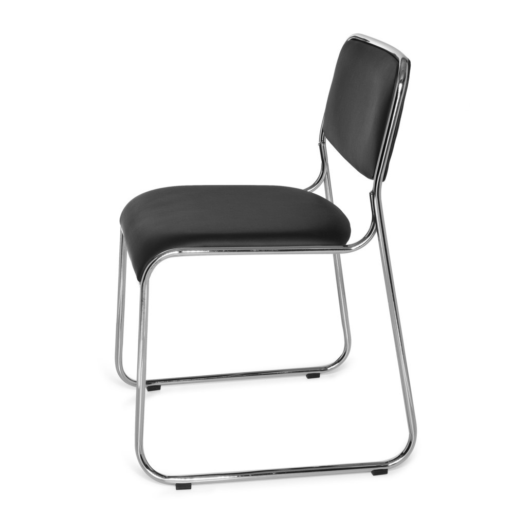 N° de l'image du produit 9 : Chaise de conférence / chaise à patins hjh OFFICE KOLTA V PU, noir