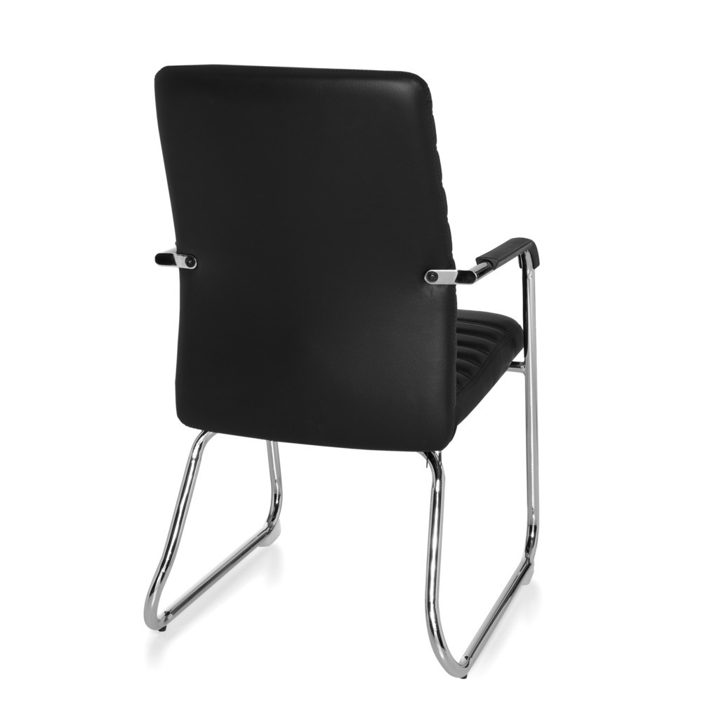 N° de l'image du produit 8 : Chaise de conférence / chaise à patins hjh OFFICE / STEEL V PU, noir