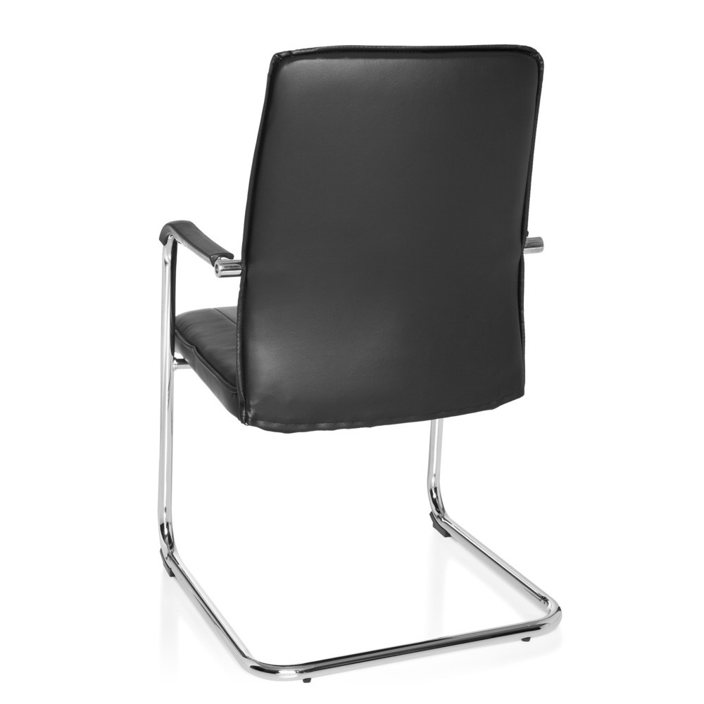 N° de l'image du produit 7 : Chaise de conférence / chaise-visiteur hjh OFFICE TILA V PU, noir