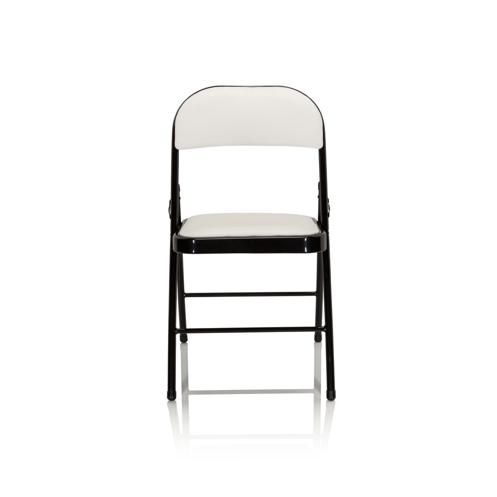 Illustration du produit: Chaise de conférence / chaise-visiteur / chaise pliante hjh OFFICE TUDELA PU, blanc
