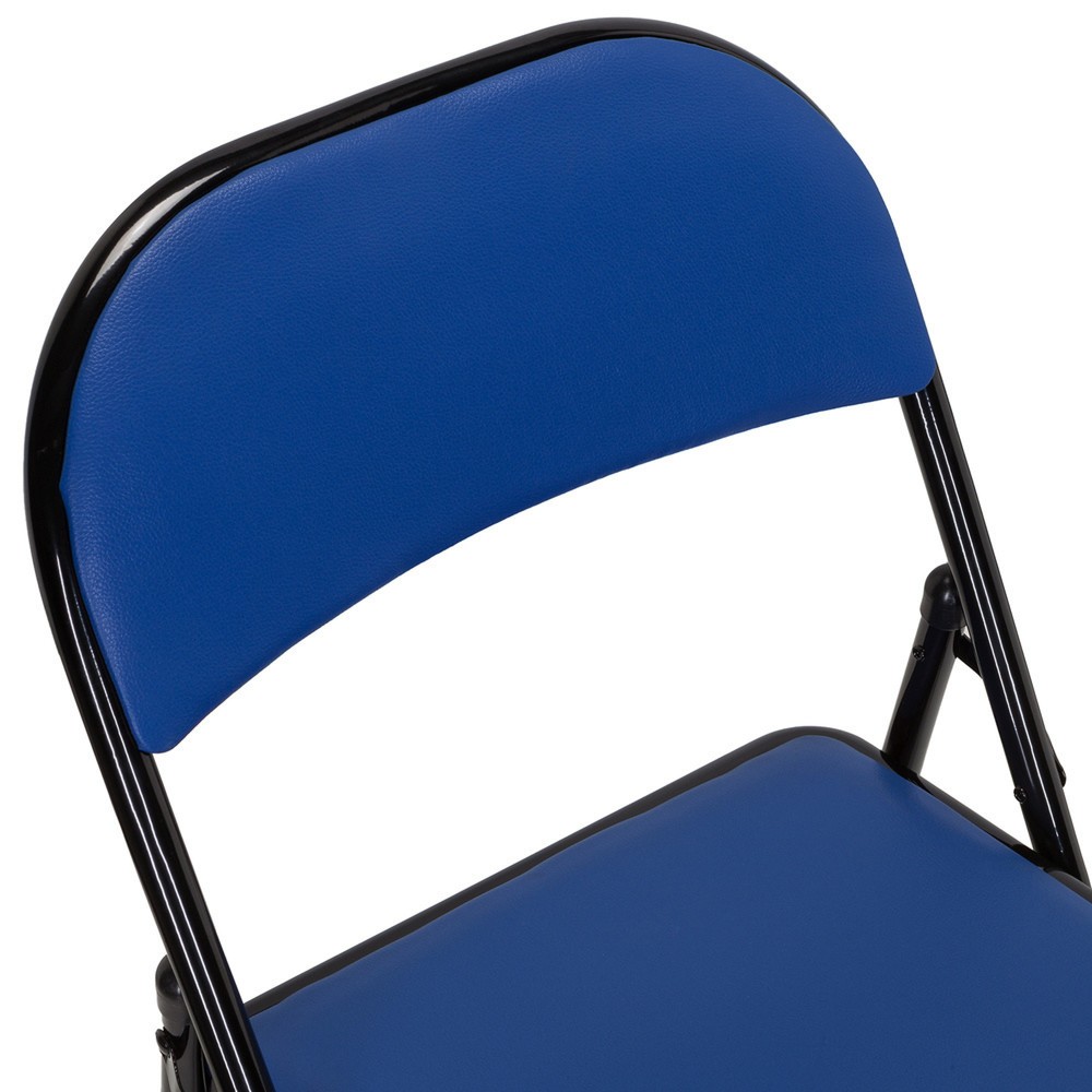 N° de l'image du produit 4 : Chaise de conférence / chaise-visiteur / chaise pliante hjh OFFICE BANDA V PU, bleu