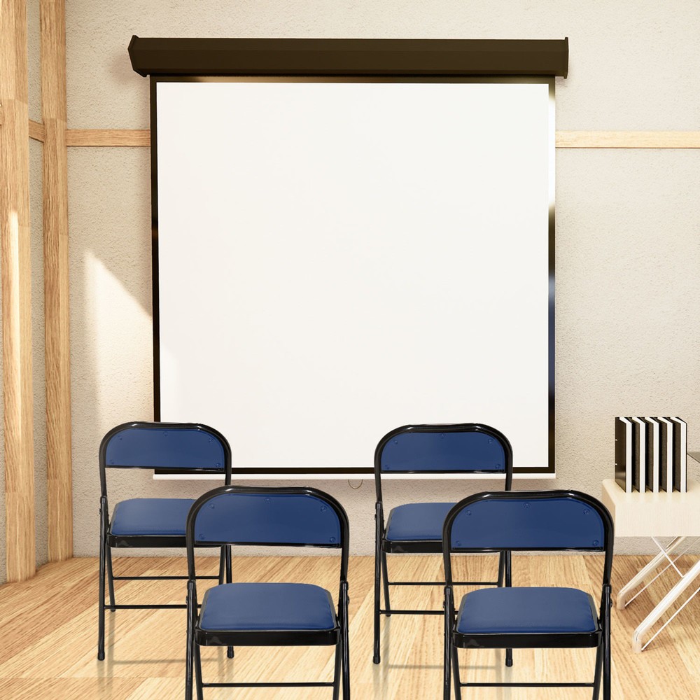 N° de l'image du produit 8 : Chaise de conférence / chaise-visiteur / chaise pliante hjh OFFICE BANDA V PU, bleu