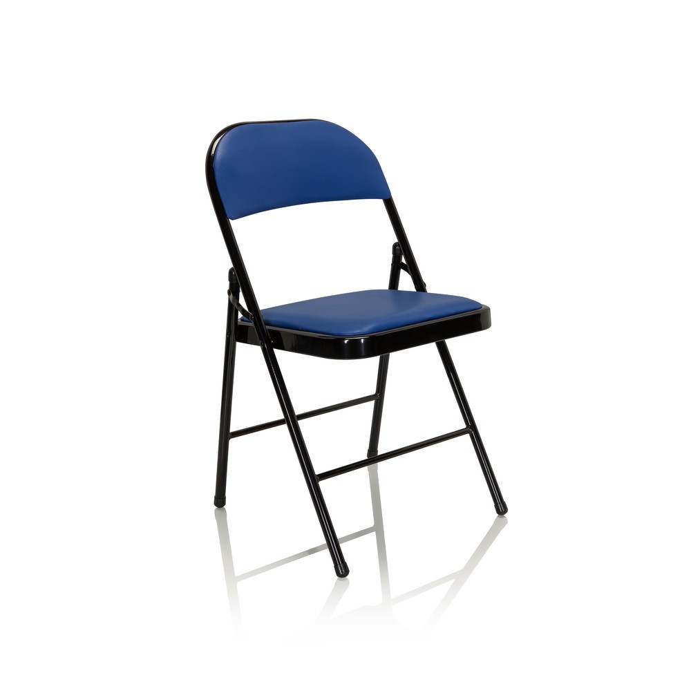 N° de l'image du produit 9 : Chaise de conférence / chaise-visiteur / chaise pliante hjh OFFICE BANDA V PU, bleu