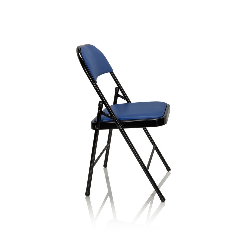 N° de l'image du produit 10 : Chaise de conférence / chaise-visiteur / chaise pliante hjh OFFICE BANDA V PU, bleu