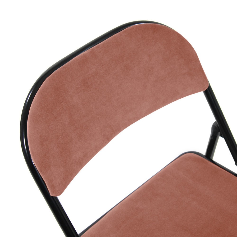 N° de l'image du produit 3 : Chaise de conférence / chaise-visiteur / chaise pliante hjh OFFICE TUDELA I velours, rose