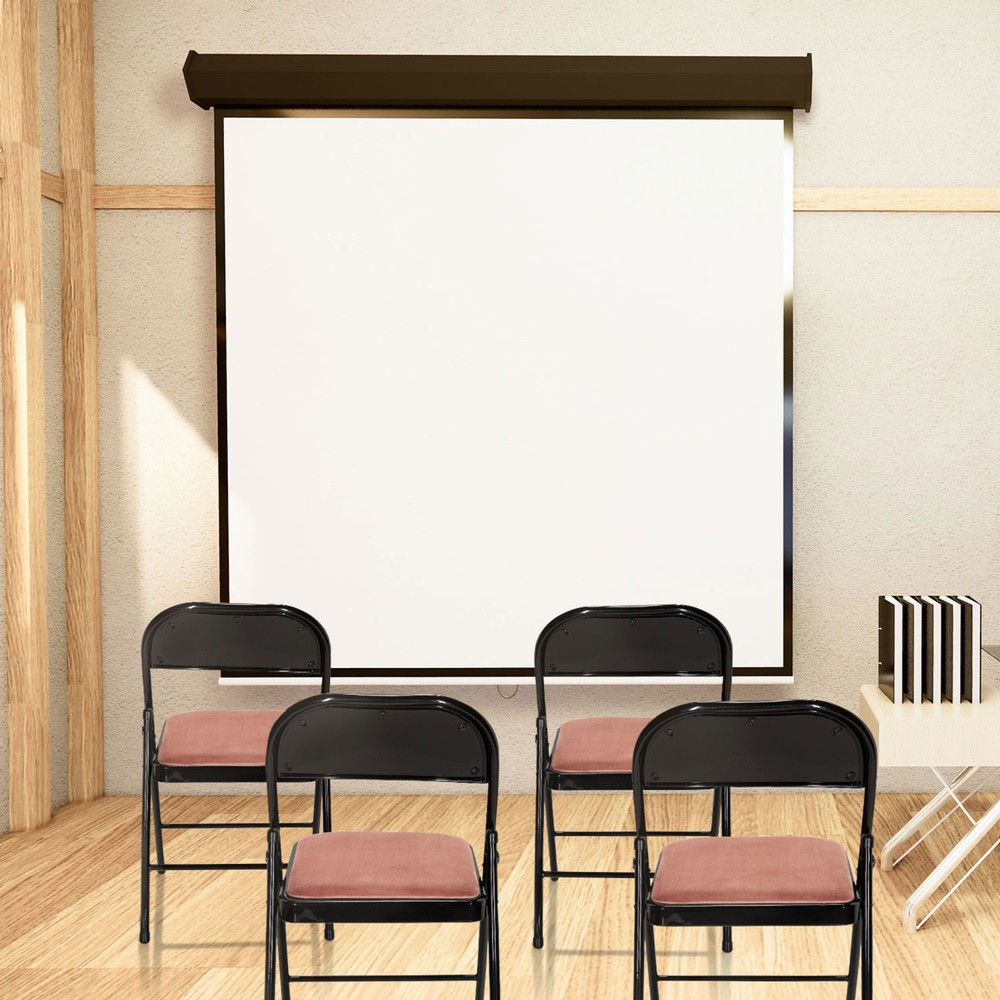 N° de l'image du produit 8 : Chaise de conférence / chaise-visiteur / chaise pliante hjh OFFICE TUDELA I velours, rose