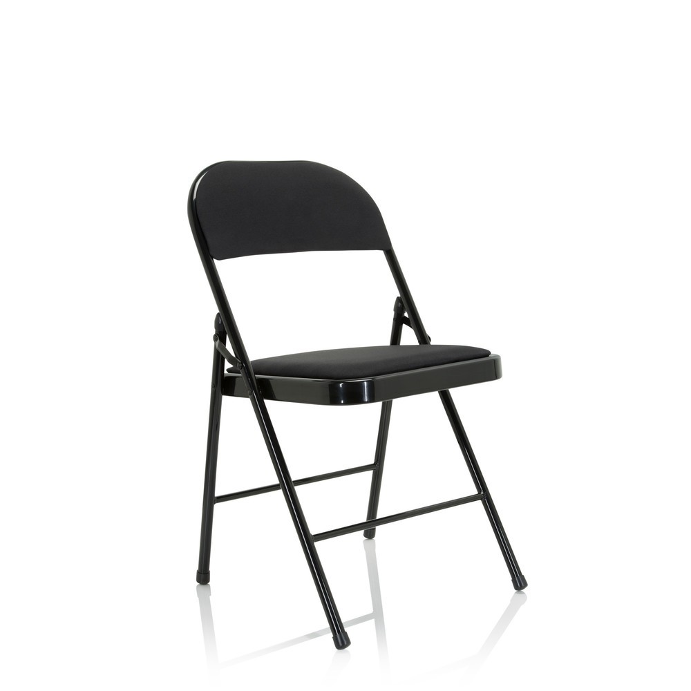 N° de l'image du produit 7 : Chaise de conférence / chaise-visiteur / chaise pliante hjh OFFICE BANDA V II tissu, noir