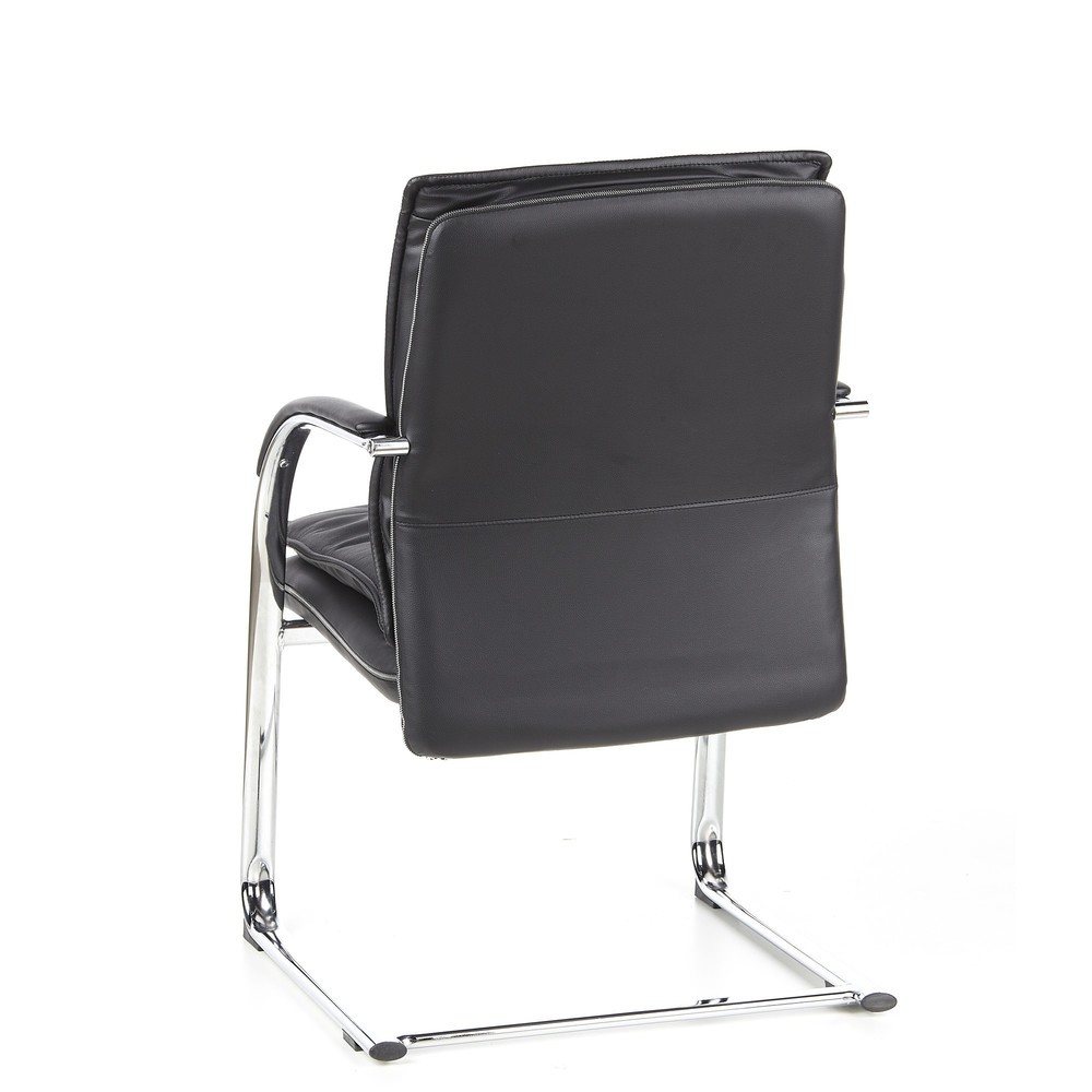 N° de l'image du produit 7 : Chaise de conférence / fauteuil suspendu hjh OFFICE VILLA V cuir nappa, noir