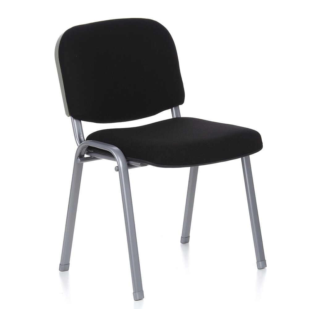 N° de l'image du produit 3 : Chaise de réunion / chaise-visiteur hjh OFFICE / XT 600, noir/argenté