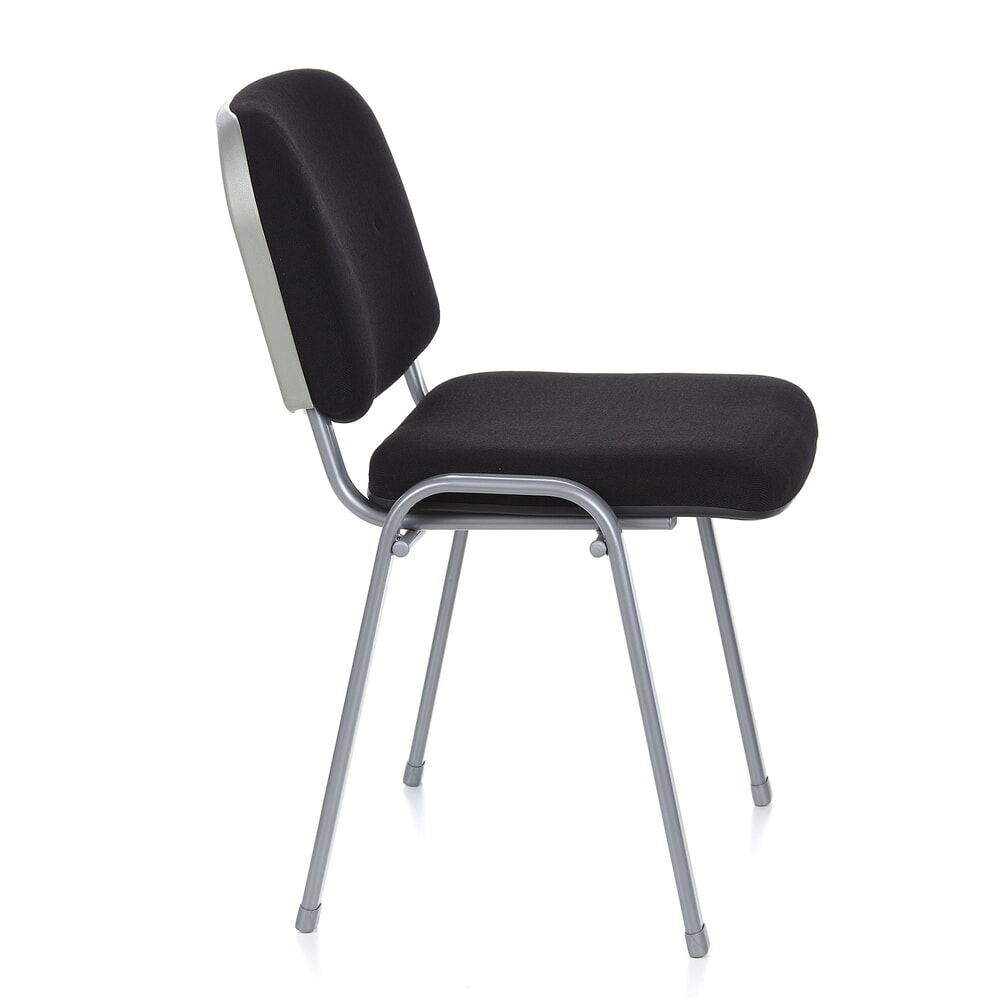 N° de l'image du produit 4 : Chaise de réunion / chaise-visiteur hjh OFFICE / XT 600, noir/argenté