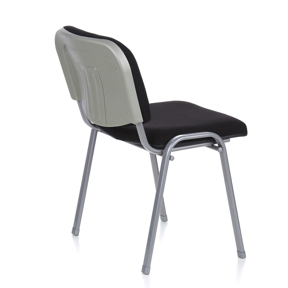 N° de l'image du produit 5 : Chaise de réunion / chaise-visiteur hjh OFFICE / XT 600, noir/argenté