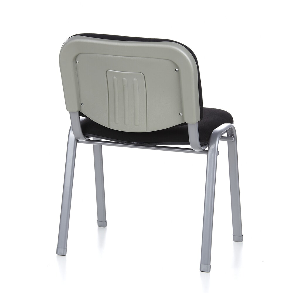 N° de l'image du produit 6 : Chaise de réunion / chaise-visiteur hjh OFFICE / XT 600, noir/argenté