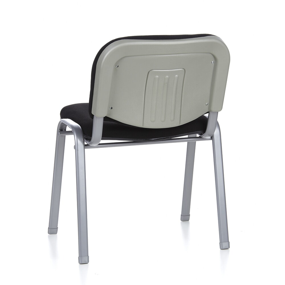 N° de l'image du produit 7 : Chaise de réunion / chaise-visiteur hjh OFFICE / XT 600, noir/argenté