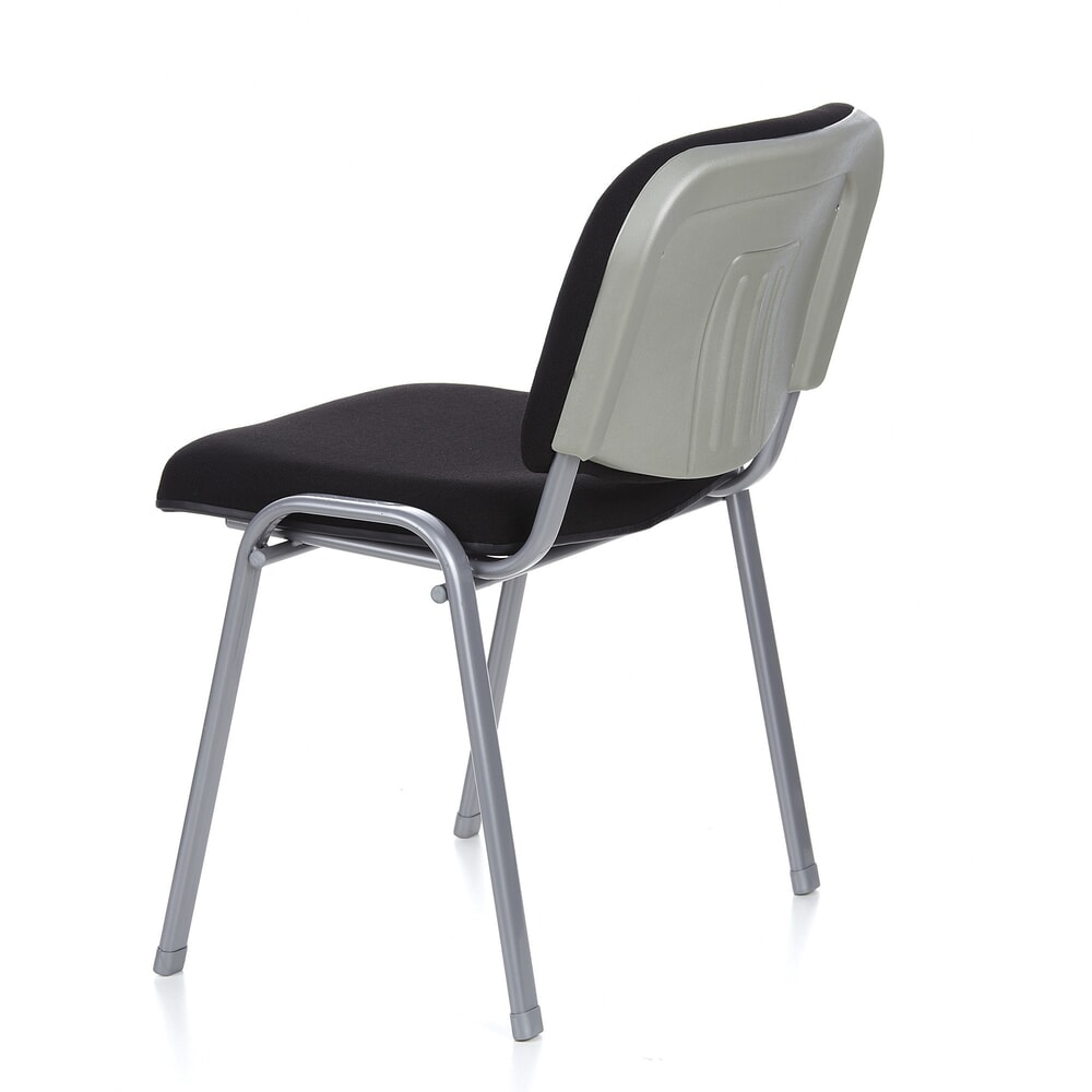 N° de l'image du produit 8 : Chaise de réunion / chaise-visiteur hjh OFFICE / XT 600, noir/argenté