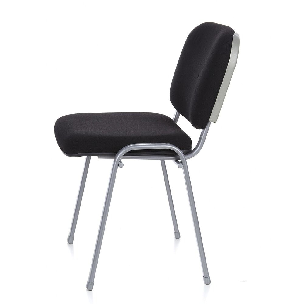 N° de l'image du produit 9 : Chaise de réunion / chaise-visiteur hjh OFFICE / XT 600, noir/argenté