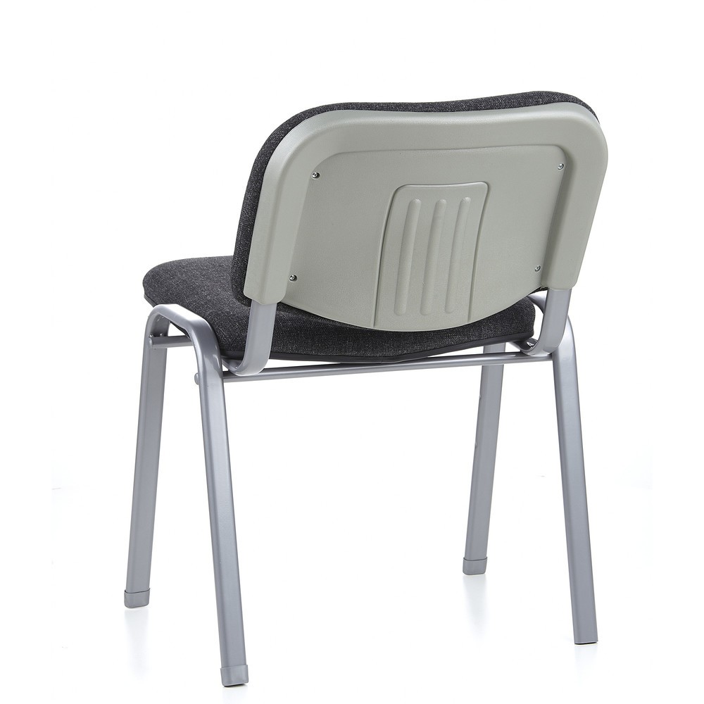 N° de l'image du produit 7 : Chaise de conférence / chaise-visiteur hjh OFFICE XT 600, anthracite/argenté