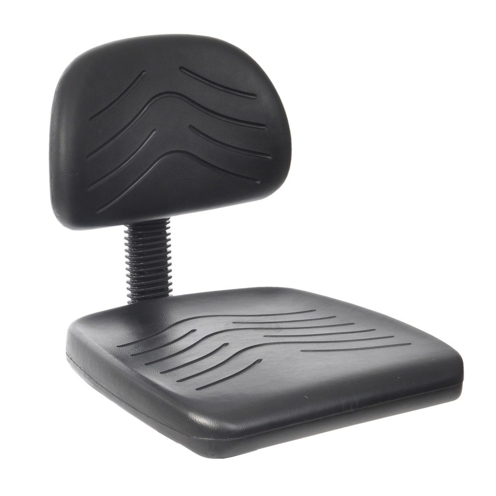 N° de l'image du produit 2 : Chaise de travail pivotante HEMMDAL Easy en polyuréthane, hauteur d'assise 450-650 mm, base en plastique, roulettes