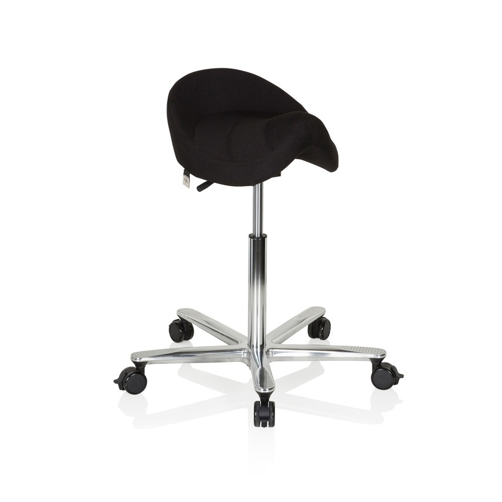N° de l'image du produit 3 : Siège de travail / tabouret de travail hjh OFFICE MOVE-TEC 3D PRO I tissu, noir
