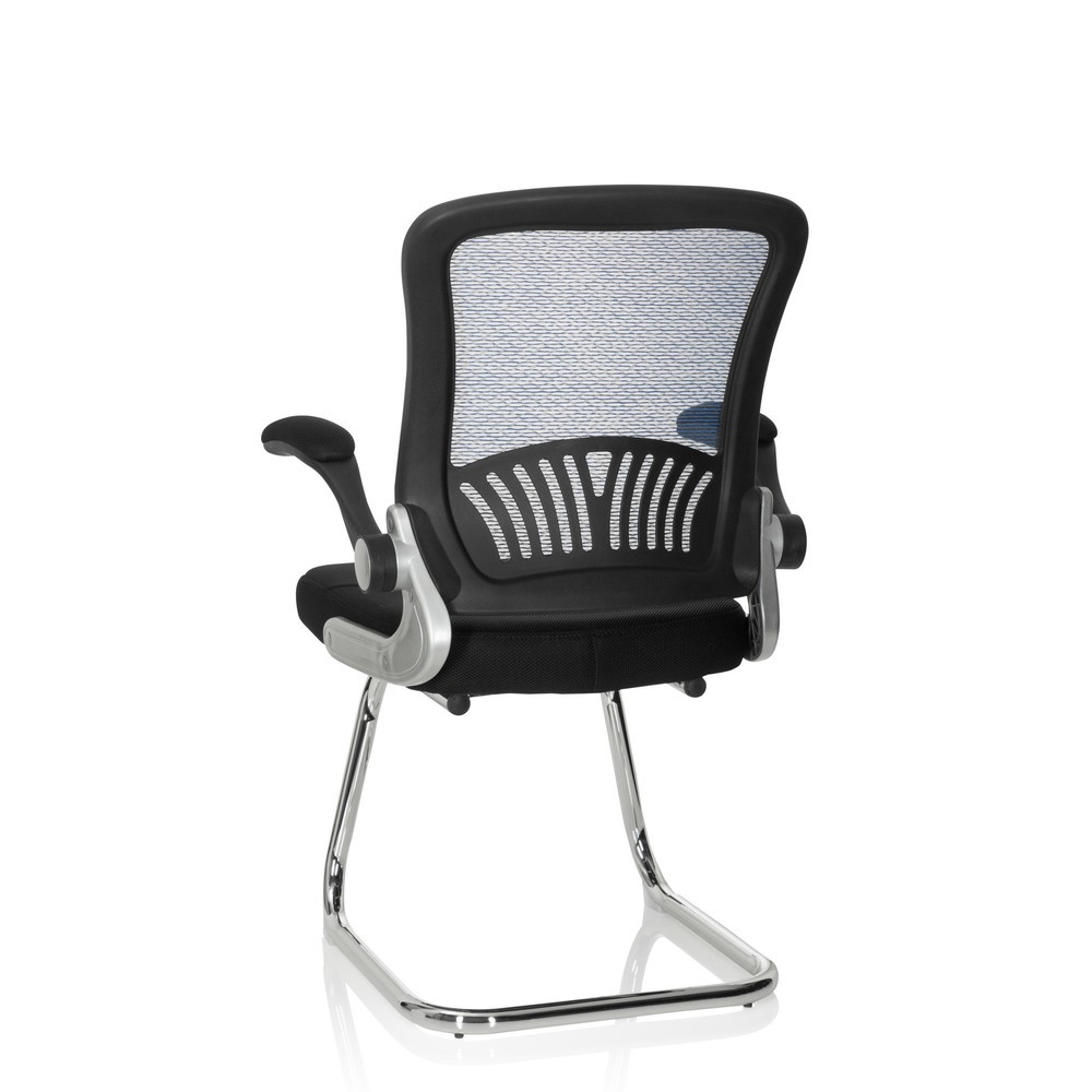 N° de l'image du produit 9 : Chaise-visiteur / chaise de conférence hjh OFFICE FLYER PRO V maille, noir/bleu