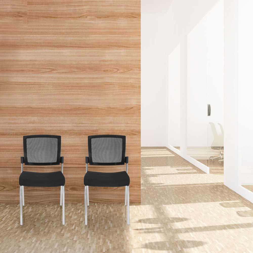 N° de l'image du produit 3 : Chaise-visiteur / chaise de conférence hjh OFFICE K9 V, noir