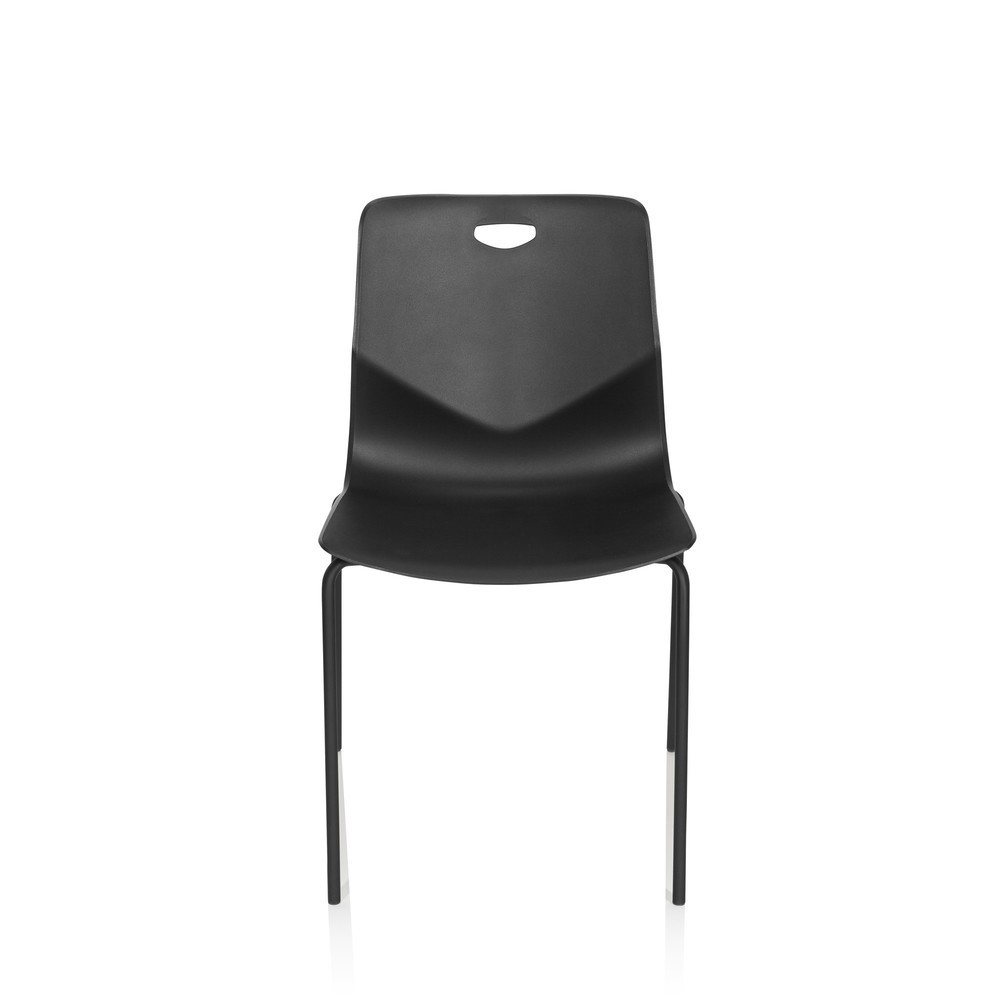 N° de l'image du produit 1 : Chaise-visiteur / chaise de conférence hjh OFFICE T36 V, noir