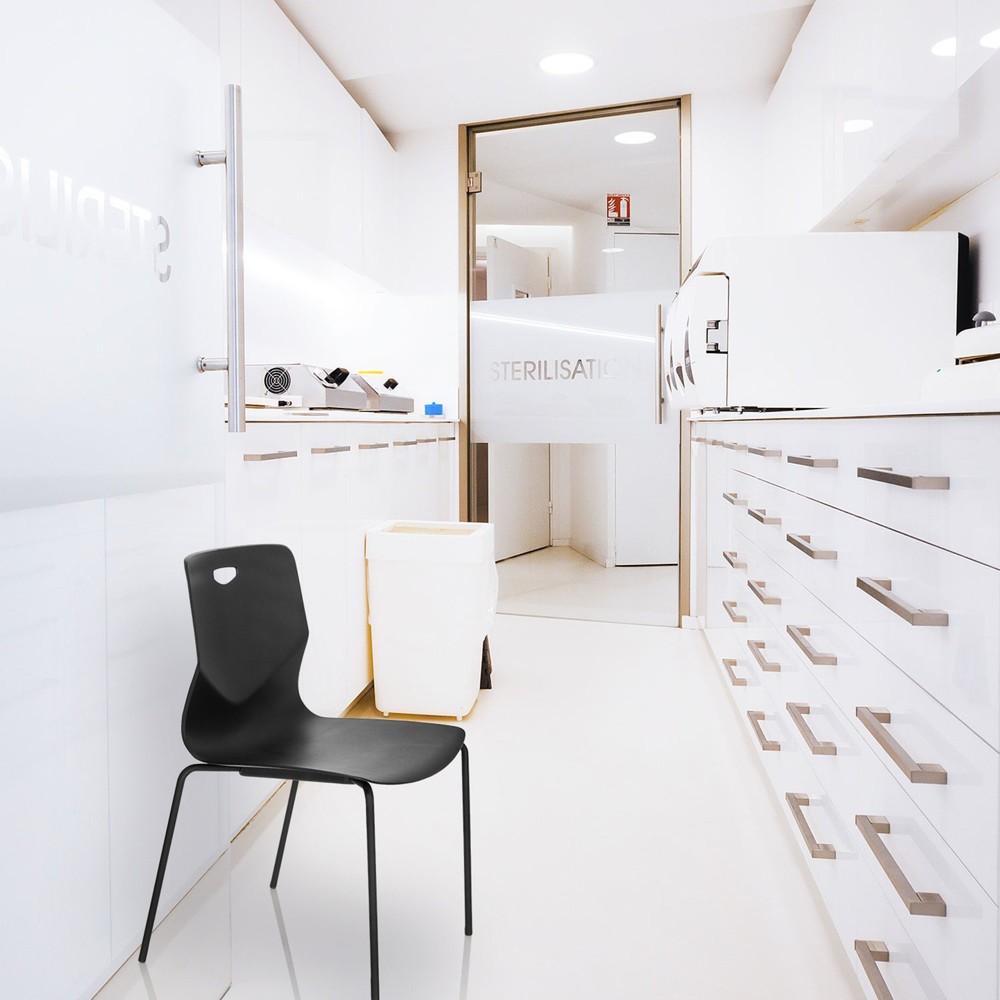 N° de l'image du produit 7 : Chaise-visiteur / chaise de conférence hjh OFFICE T36 V, noir