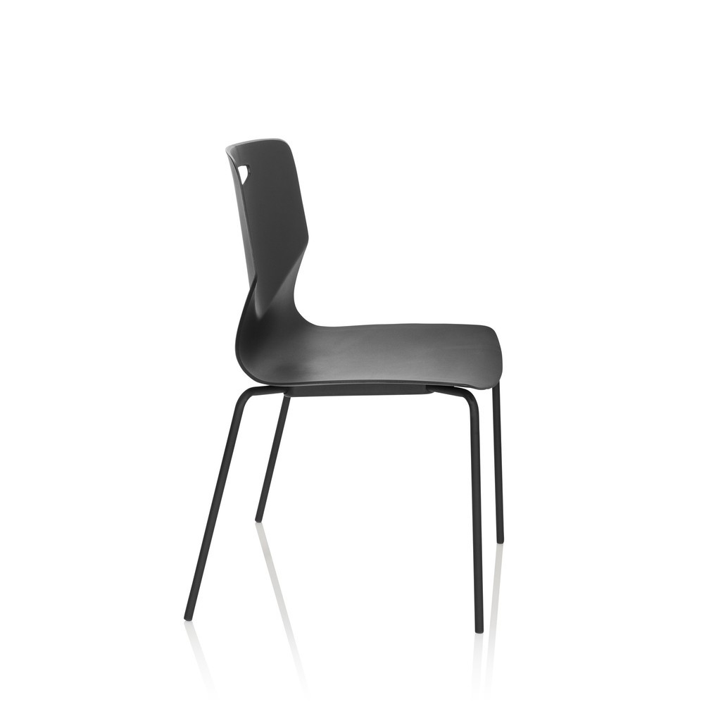 N° de l'image du produit 10 : Chaise-visiteur / chaise de conférence hjh OFFICE T36 V, noir