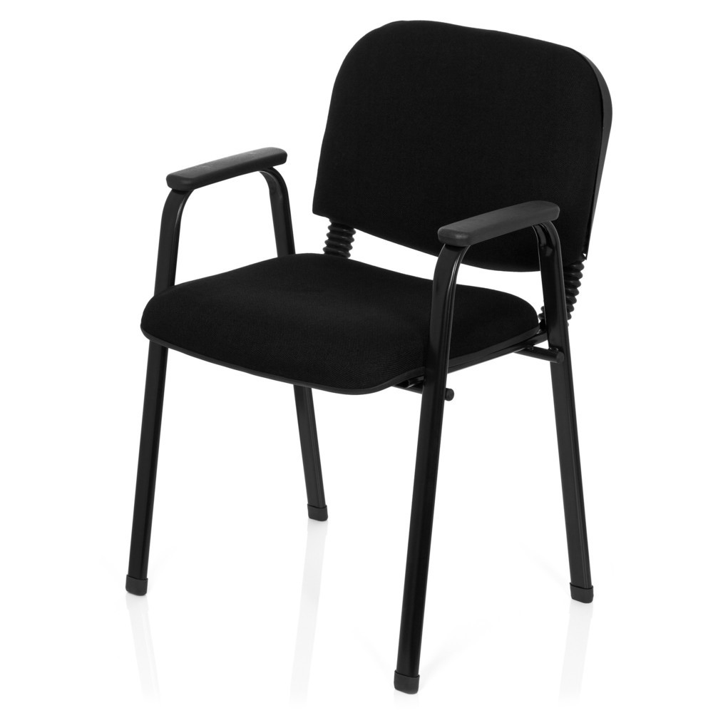 N° de l'image du produit 10 : Chaise-visiteur hjh OFFICE XT 650, noir/noir