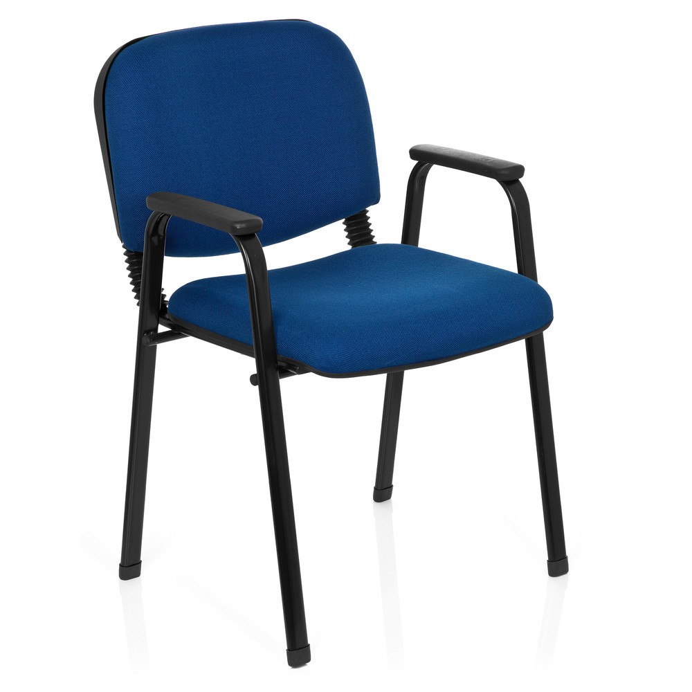 N° de l'image du produit 3 : Chaise-visiteur hjh OFFICE XT 650, noir/bleu