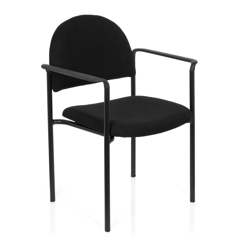 N° de l'image du produit 2 : Chaise-visiteur hjh OFFICE XT 700, noir/noir