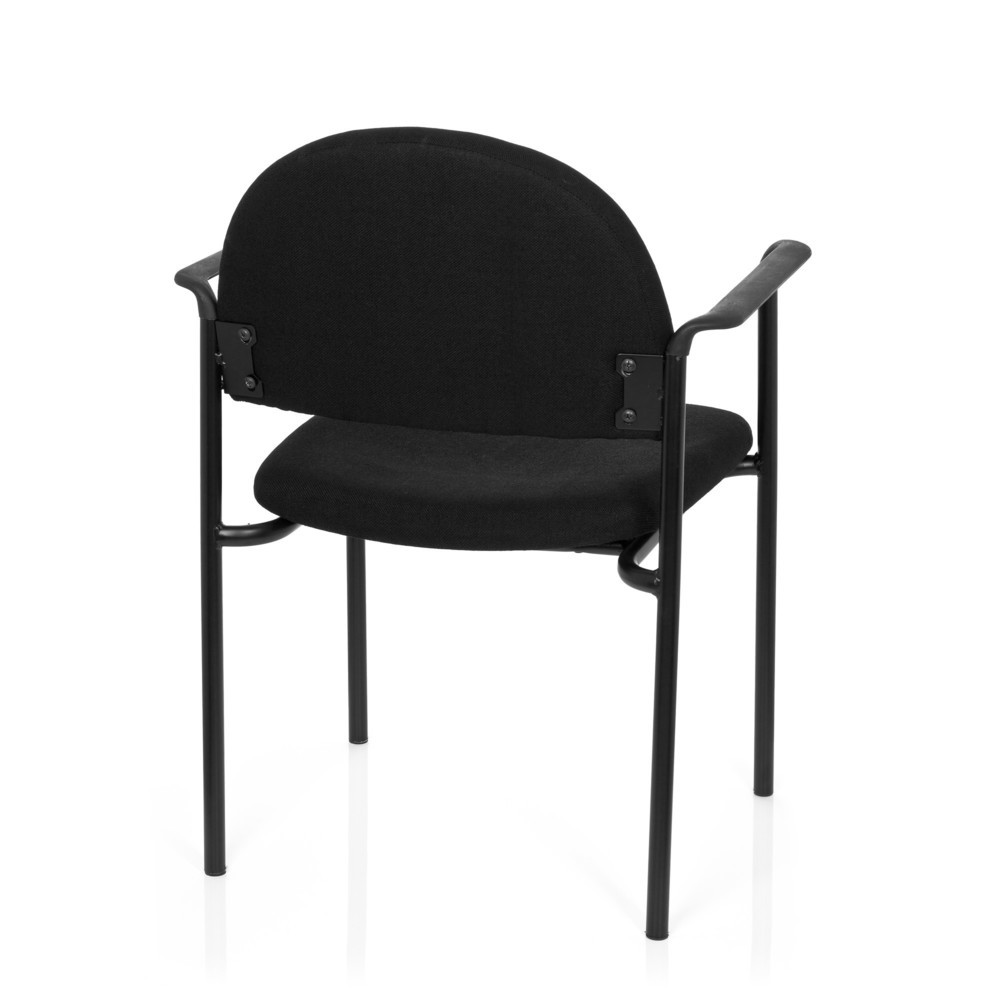 N° de l'image du produit 6 : Chaise-visiteur hjh OFFICE XT 700, noir/noir