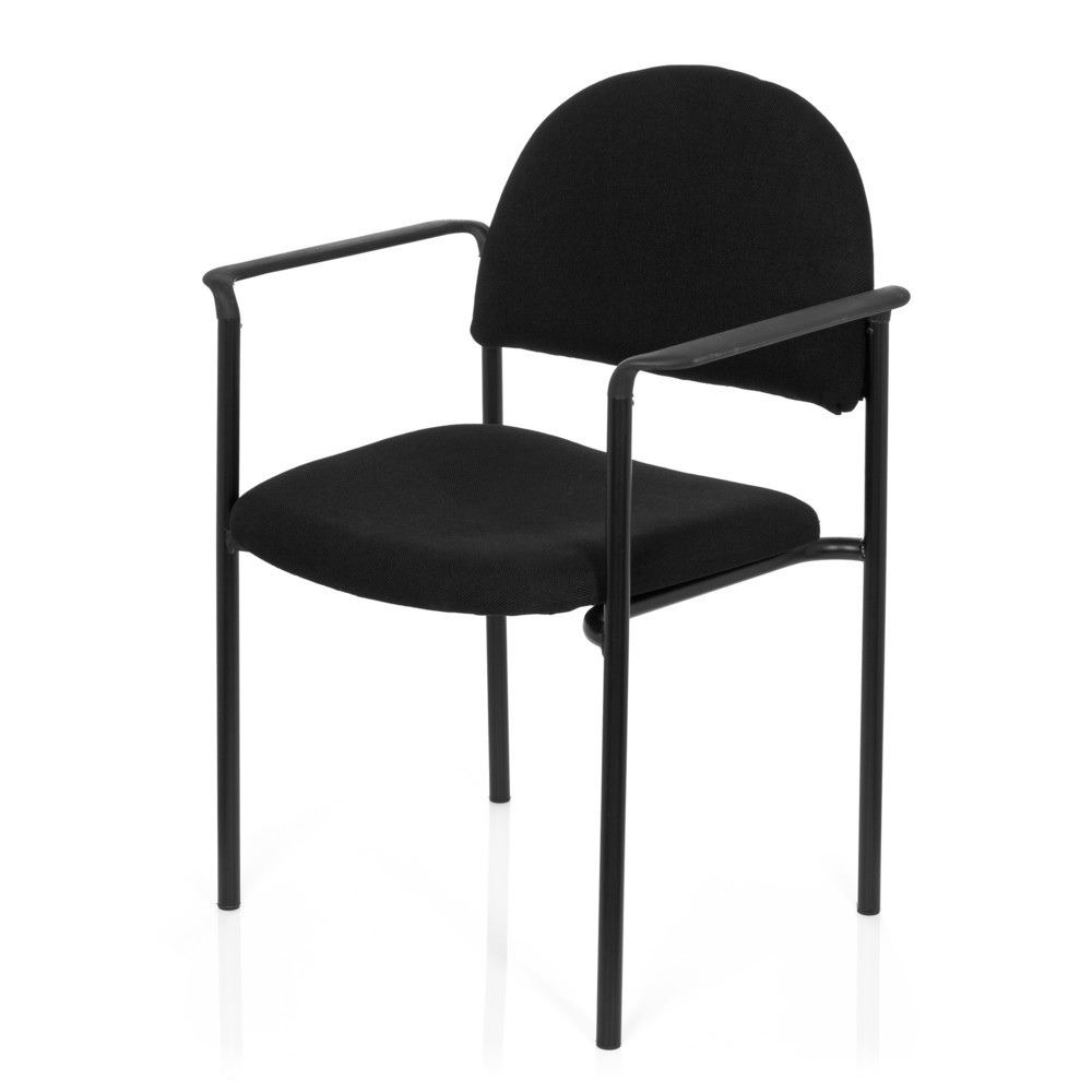 N° de l'image du produit 10 : Chaise-visiteur hjh OFFICE XT 700, noir/noir