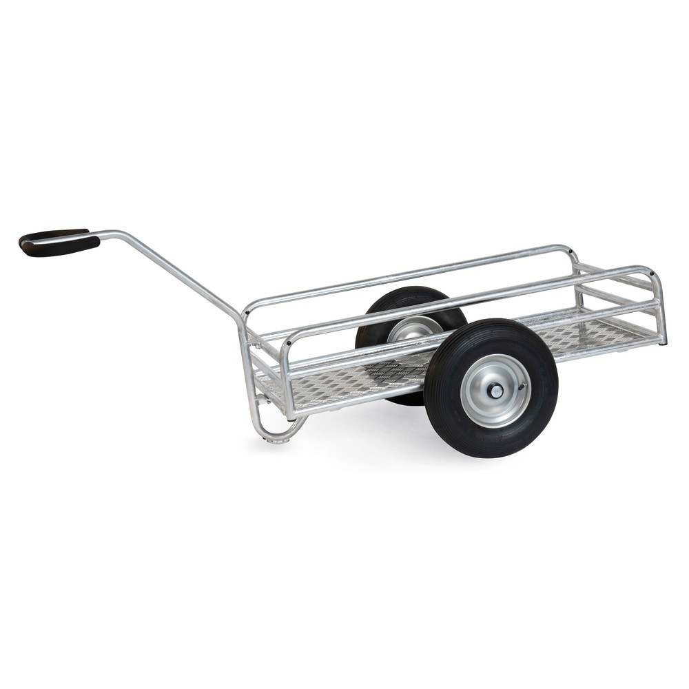 Illustration du produit: Chariot à bras d’extérieur fetra®, 1 essieu, capacité de charge 400 kg, surface de chargement l x P 1 145 x 545 mm, pneus gonflables