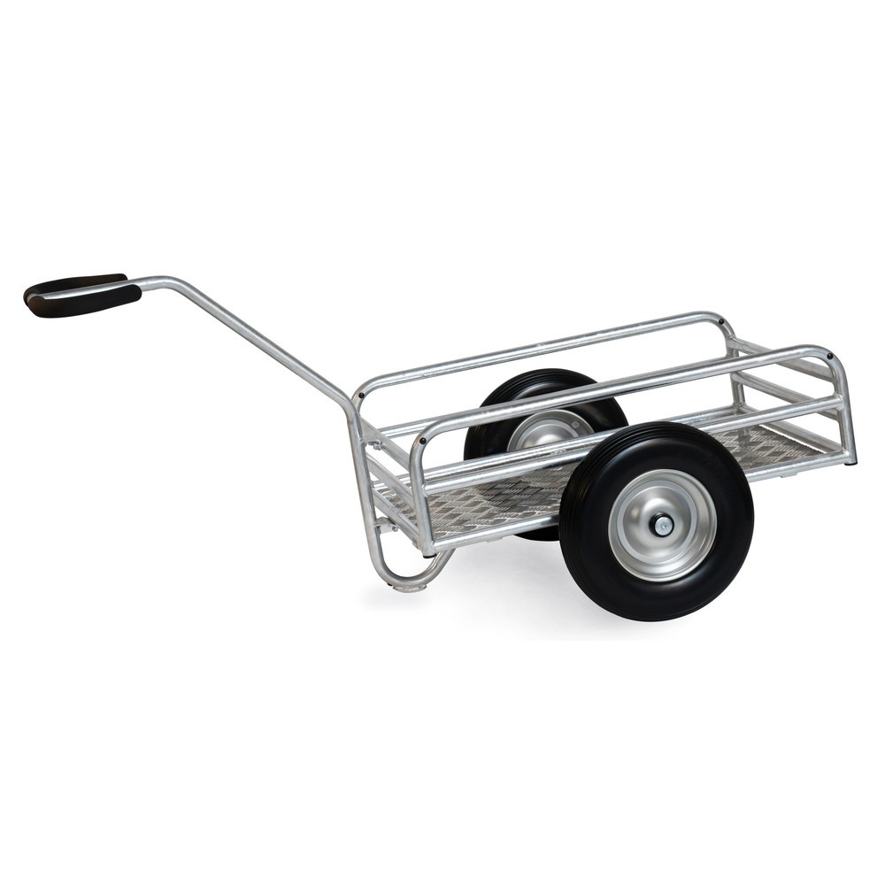 Illustration du produit: Chariot à bras d’extérieur fetra®, 1 essieu, capacité de charge 400 kg, surface de chargement l x P 845 x 545 mm, pneus gonflables