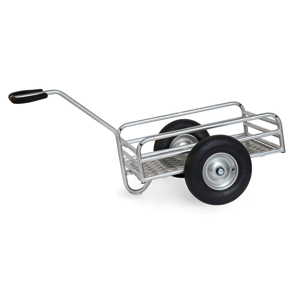 Illustration du produit: Chariot à bras d’extérieur fetra®, 1 essieu, capacité de charge 400 kg, surface de chargement l x P 845 x 545 mm, pneus gonflables