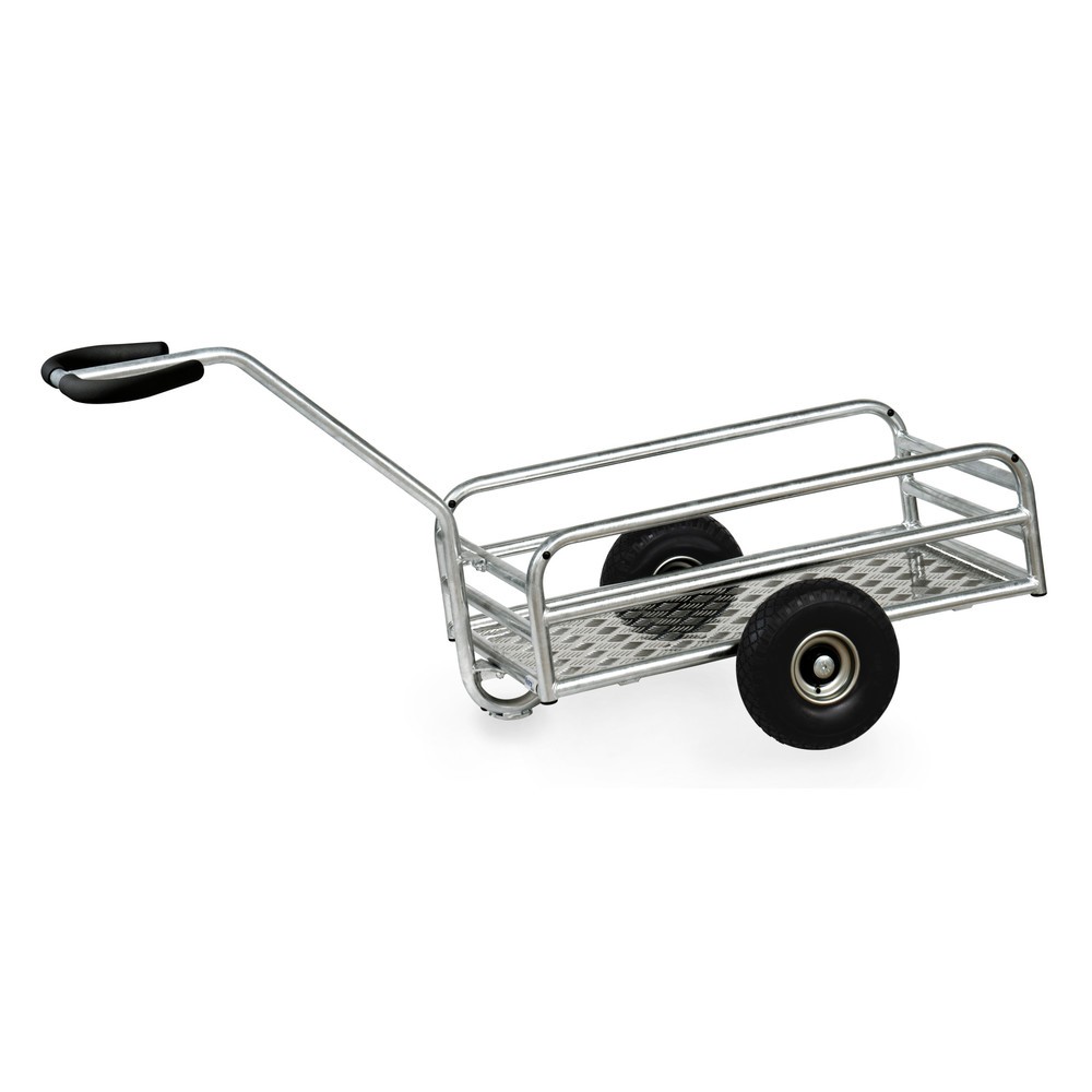 Illustration du produit: Chariot à bras d’extérieur fetra®, 1 essieu, capacité de charge 200 kg, surface de chargement l x P 795 x 445 mm, pneus gonflables