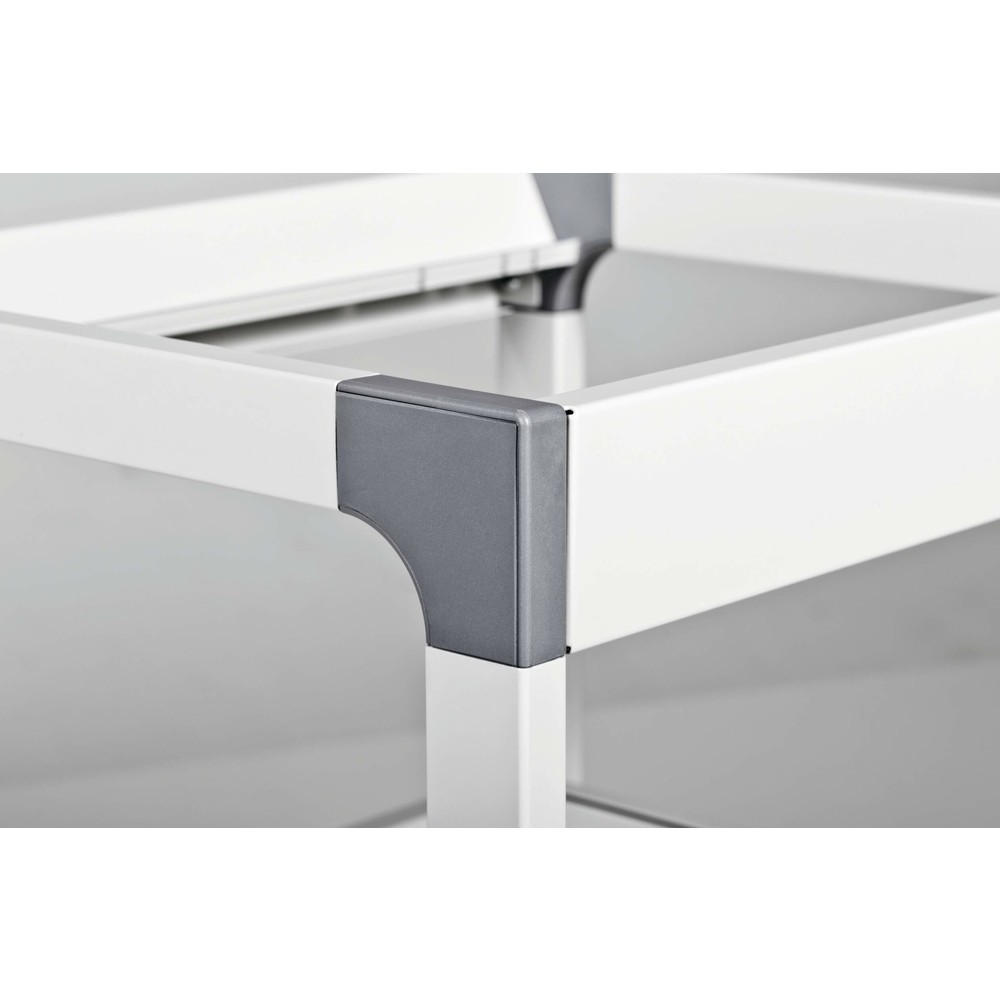 N° de l'image du produit 5 : Chariot à dossiers suspendus pour 100 dossiers + stockage de classeurs, gris, verrouillable
