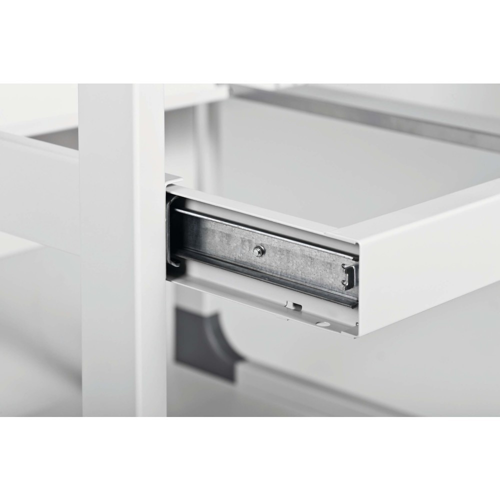 N° de l'image du produit 6 : Chariot à dossiers suspendus pour 100 dossiers + stockage de classeurs, gris, verrouillable