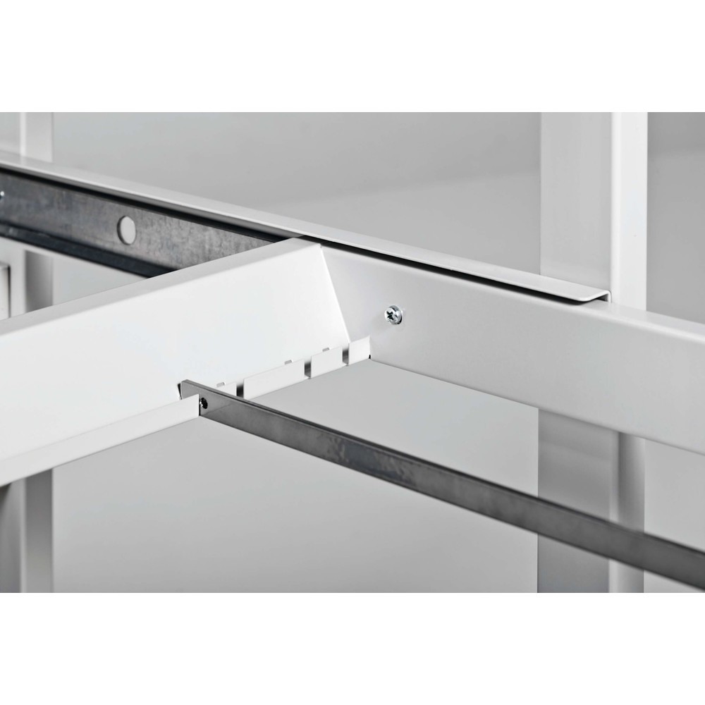 N° de l'image du produit 8 : Chariot à dossiers suspendus pour 100 dossiers + stockage de classeurs, gris, verrouillable