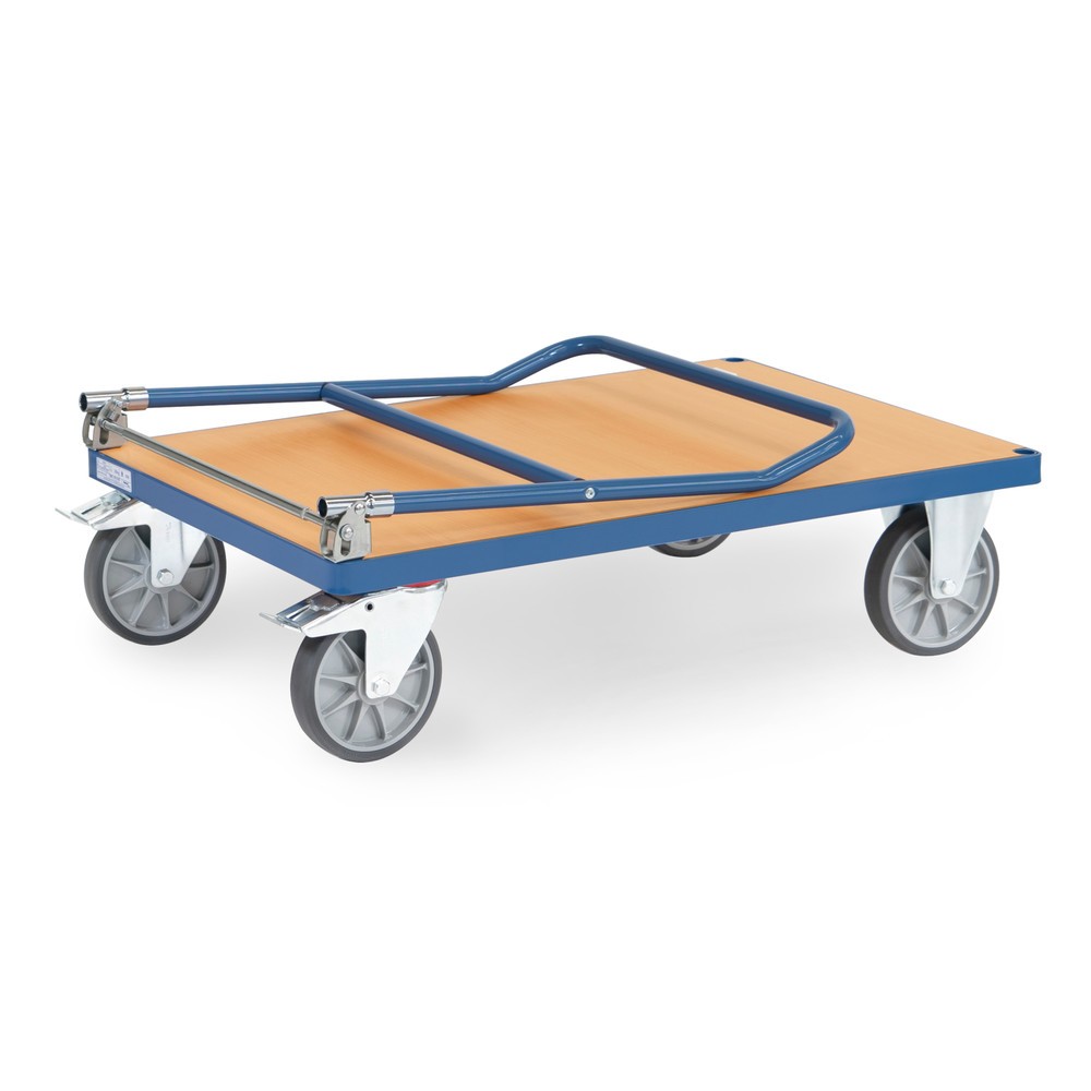 N° de l'image du produit 3 : Chariot à plate-forme fetra®, pliable, capacité de charge 600 kg, surface de chargement l x P 1 000 x 700 mm
