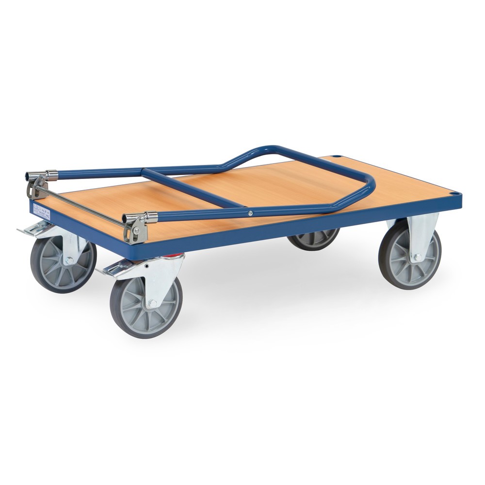 N° de l'image du produit 3 : Chariot à plate-forme fetra®, pliable, capacité de charge 600 kg, surface de chargement l x P 1 000 x 600 mm