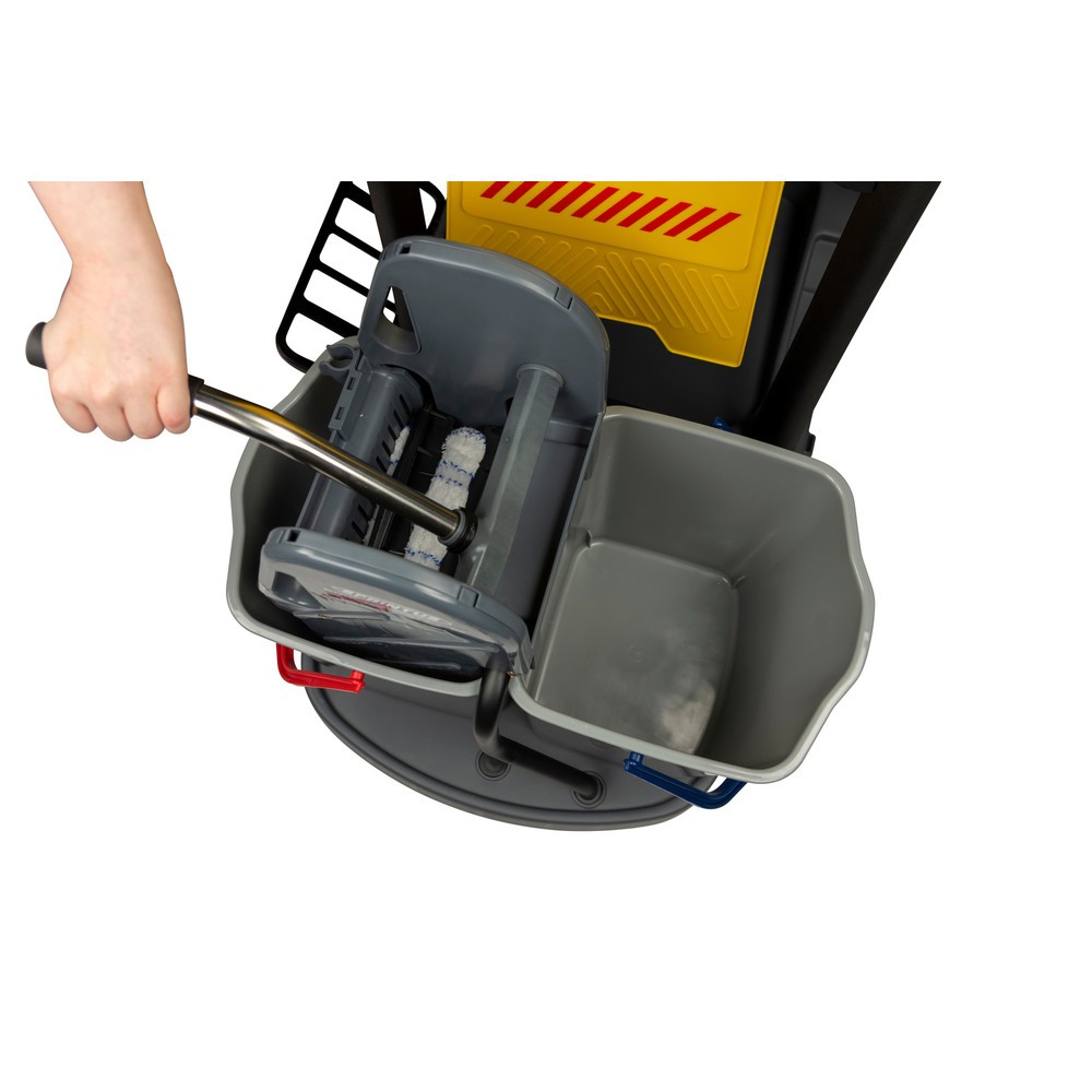 N° de l'image du produit 2 : Chariot de ménage, 2 seaux de 17 litres + 4 de 4 litres