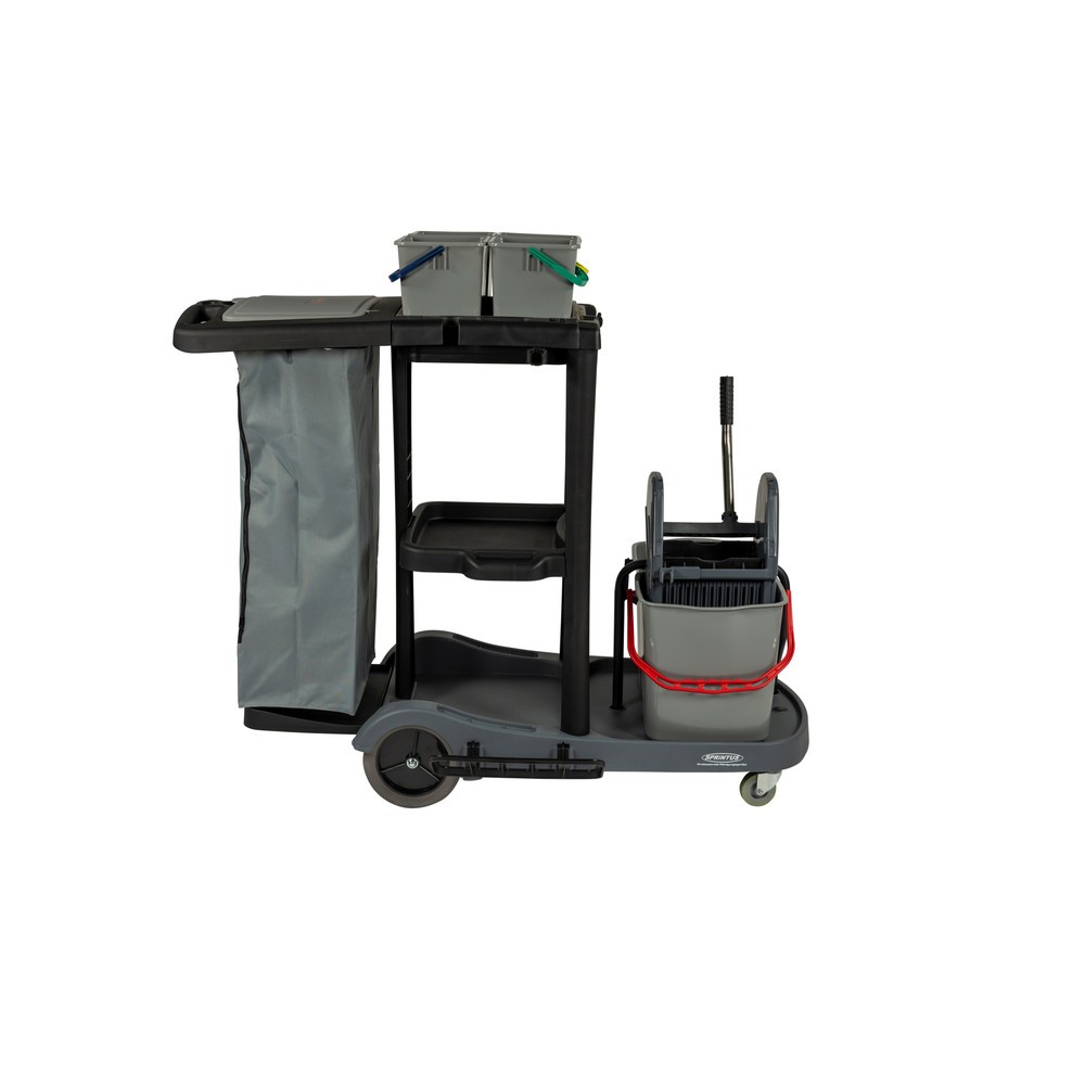 N° de l'image du produit 5 : Chariot de ménage, 2 seaux de 17 litres + 4 de 4 litres
