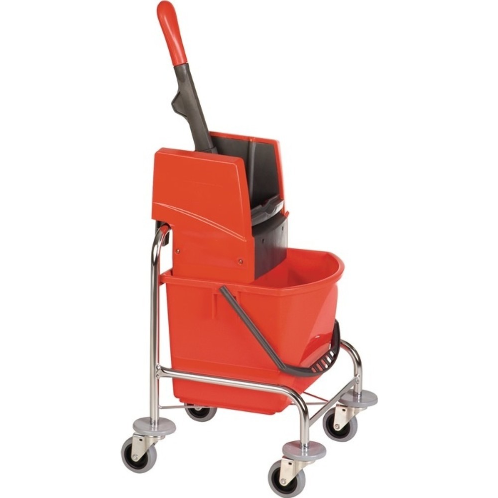 Illustration du produit: Chariot de nettoyage seaux de 1 x 17 l et presse tube d’acier VERMOP