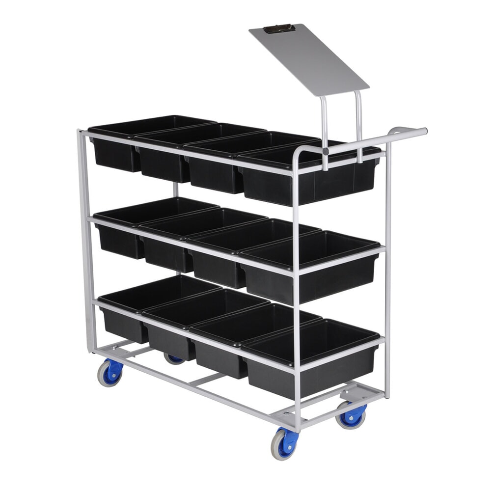 N° de l'image du produit 2 : Matador - Chariot de préparation de commandes XL pour 12 conteneurs