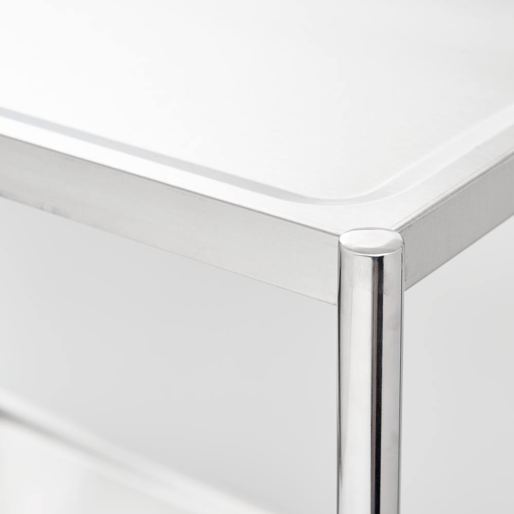 N° de l'image du produit 2 : Chariot de service Stalgast avec deux étagères de 800x500 mm, sans poignée